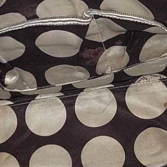 Henri Bendel Taupe Brown Pebbled Handbag Tote Purse Satchel - Picture 9 of 9